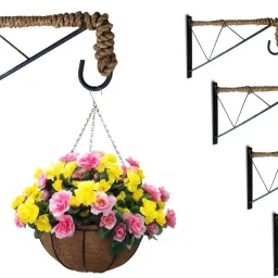10 Inch Rope Bracket for Hanging Baskets and Bird Feeders (Set of 4 Pcs) 26.5 Shelf Bracket-18