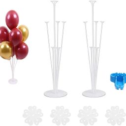 Solid 2 Pcs balloon stand with balloon flower clip ,glue dot and balloon tying tool Balloon-28