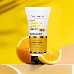 dr. sheth's Sunscreen - SPF 50 PA+++ Ceramide & Vitamin C |In-Vivo Tested| SPF 50+ Pa++++| All Skin Types image 5