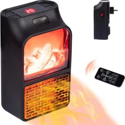Digital Flame Handy Heater | Portable Room Heater Plug-In Space Heater Radiant Room Heater-image-28