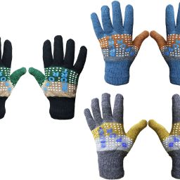 Printed Winter Men Gloves-image-35