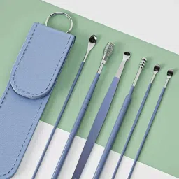 Ear Wax Cleaner Resuable Ear Cleaner Tool Set with Storage Leather Pouch-image-90