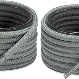XERUS Shoe Laces Round Light Grey 120cm shoe laces for boot sport hiking Grey shoes Shoe Lace-image-88