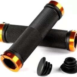 Bike cycle Handlebar Grips Soft Rubber Anti-slip Handle Grip Lock Bar (132 mm) Bicycle Handle Grip-12
