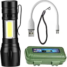 Portable Lightweight Torch Rechargeable Small Bright LED Flashlight Torch-6