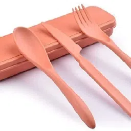 Wheat Straw Cutlery Set,Utensils for Travel,Work,Picnic,Camping And Daily Use Polypropylene, Plastic Dessert Knife-image-59