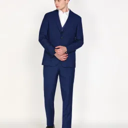 Men 3 PC Suit Self Design Suit-image-94