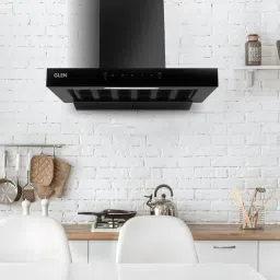 CH-6052 Slim Filter less Kitchen Chimney 60CM With Motion Sensor Auto Clean Wall Mounted BLACK 1200 CMH Chimney-image-37