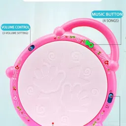 my kafers Flash Drum with Sticks, Electronic Non Toxic Drum with Lights for Kids image 4