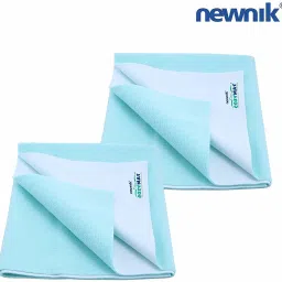 baby bed protector waterproof (Size: 140cm X 100cm) Seagreen, Large-18