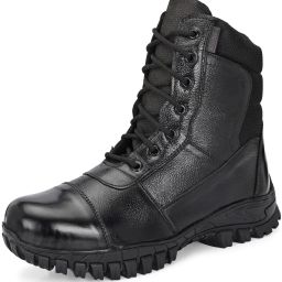 AntiSlippery Leather Boots for Army Biking Trekking Police Rubber Sole Boots For Men-image-6