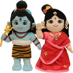 Baby Shiva & Parvati Duo Soft Plush Toys- 30 cm-12