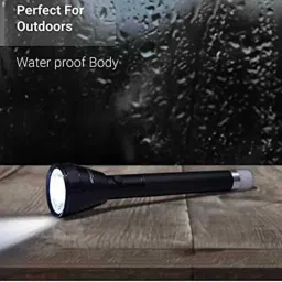 zeno volt Strong Beam Adjustable Focus Zoom Torch 5-Light Modes Waterproof Rechargeable 6 hrs Torch Emergency Light image 5
