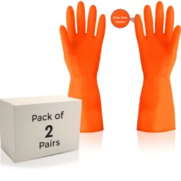 Heavy Duty Rubber Hand gloves|2 Pair for Dishwashing,gardening,kitchen cleaning Wet and Dry Glove Set-picture-23