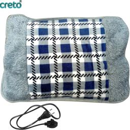 Velvet Fur Electric Heat Bag for Full Body Pain Relief Electric 1 L Hot Water Bag-image-13