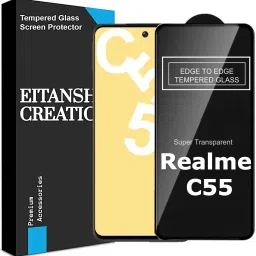 EITANSHA CREATION Edge To Edge Tempered Glass for Realme C55, realme c55-picture-3