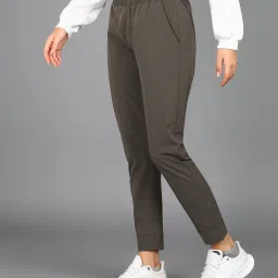 Women Solid Green Track Pants-image-49