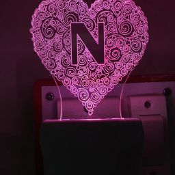 3D Illusion LED Light Night Lights for 7 LED Colors Changing Lighting Touch USB Charge Table Desk Bedroom Decoration Decorative Lighting Gifts for Boys Girls Kids Baby Friends ALPHABET N Night Lamp ( 10 cm, Multicolor ) Night Lamp ( 5 cm, Multicolor ) Night Lamp-17