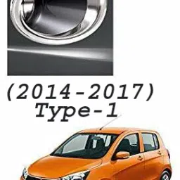 Car silver Plated chrome fog light cover Chrome Maruti Celerio Front Garnish-image-76