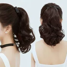 10 INCH BEAUTIFUL INSTANT HAIR STYLE DRAWSTRING PONYTAIL ACCESSORY BROWN Hair Stamp-image-46