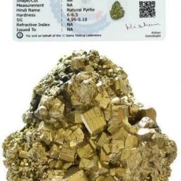 Natural Pyrite Cluster / Tumble / Rough Stone for Reiki Healing and Vastu Correction and Increase Creativity 10 Gm Stone Regular Rectangular, Asymmetrical Crystal, Rock Stone-picture-2