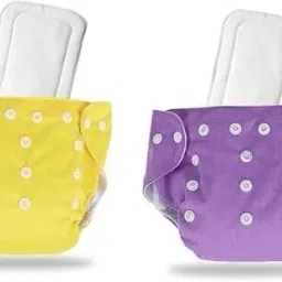 Baby Reusable Cloth Diaper+ Inserts/Washable, 100% Absorption,0-3 yrs(Pack of 2)-picture-23