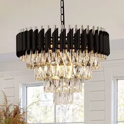 K-9 Crystal Pendant, Round (400) mm Chandelier Ceiling Lamp-image-26
