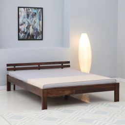 woodsworth from pepperfry Brakel Sheesham Wood Queen Size Bed In Provincial Teak Finish-picture-38