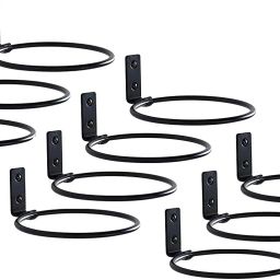Iron Flower Pot Holder, Ring Shape Flower Pot for Home(set of 12) 17 Shelf Bracket-15