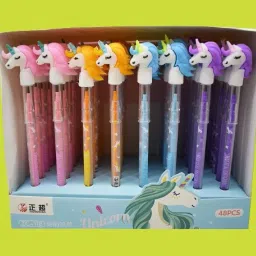 Unicorn Stack Pencils With Cute Unicorn Magic Head Cap ( Combo Of 10 ) Pencil-picture-12