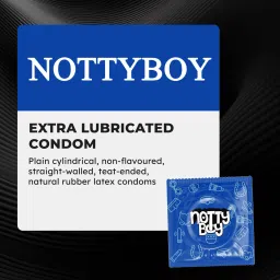 nottyboy Extra Time, Ribbed, Extra Dotted and Plain Lubricated Condom image 4
