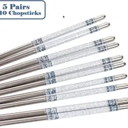 Cooking, Decorative, Eating, Training Stainless Steel Chinese, Japanese, Korean, Vietnamese Chopstick-image-71