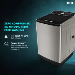 ifb 9 kg Fully Automatic Top Load with In-built Heater Black, Grey image 2