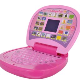 Educational Computer Abc And 123 Learning Kids Laptop With LED Display And Music - Pink-14
