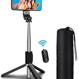 POZUB Bluetooth Selfie Stick,3in1 Extendable Selfie Stick with Detachable Remote+Bag Tripod, Tripod Kit, Tripod Clamp, Tripod Bracket-image-98