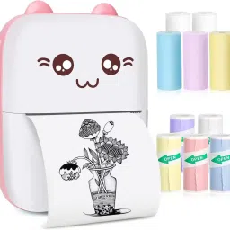 PRANCING UNICORN Mini Portable Pocket Wireless Bluetooth Thermal JGW9 Monochrome Label Printer Multi-function-20