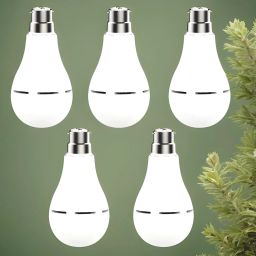 Inverter bulb 12W LED & 2000mAh battery 4hrs emergency light Pack of 5 bulbJ159 4 hrs Bulb Emergency Light-image-94