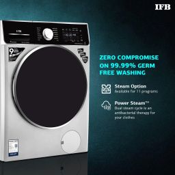 ifb 8.5/6.5 kg with Wi-Fi EnabledRefresher 3-in-1 Laundrimagic Wi-Fi Enabled Inverter with Steam Ready to Wear Clothes Washer with Dryer with In-built Heater Black, Silver image 5
