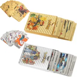 Poke-Moon (50 Cards Deck) Golden & Silver Playing Card Combo for Kids-image-23