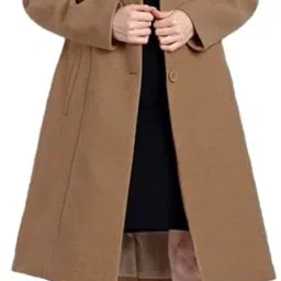 Tweed Solid Coat For Women-image-23
