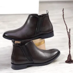 Men Zip Synthetic Leather Boots| Comfortable Boots For Men Boots For Men-image-26