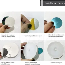 shoparam Motion Sensor Light for Home with USB Charging Wireless Self Adhesive LED Lights Smart Sensor Light image 3