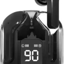 TWS Plastic Press Stud Earbuds Pouch For ULTRAPODS MAX TWS Earbud, Bluetooth Earbuds with Display, Transparent, Built-in Mic-image-67