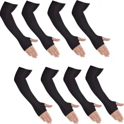 black sports sleeves for men & women- 4 pairs Cycling Gloves-19