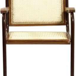 S-Type Steel Chair with Teakwood Arm Mesh Office Arm Chair-image-8