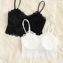 Pack of 2 Women Bralette Lightly Padded Bra-image-1