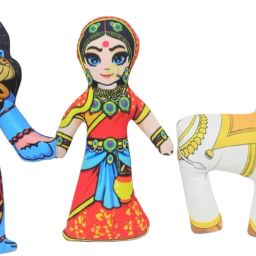 Shiva Parvati Nandi Toys for Kids 7.5 Inch, Stuffed Washable Toys, Best Gift - 19 cm-image-11