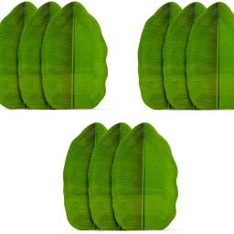 (Size-19X 12CM)Banana Leaf South Indian starter breakfast Serving Soccer Melamin Tray-25