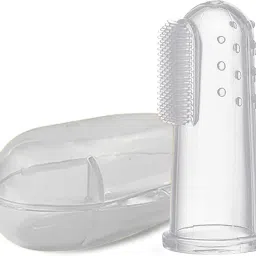 Silicone Finger Brush Set for Babies – Gentle, BPA-Free Oral Hygiene Tool Ultra Soft Toothbrush-image-2