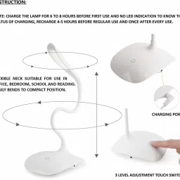 sonani international Flexible Spine with Touch Sensitive Button Table Lamp Study Lamp image 3
